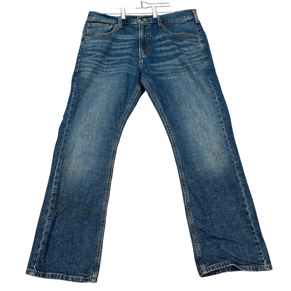 Signature Levi Strauss Bootcut Jeans Mens 34x30 Medium Wash 5 Pocket Denim EUC
